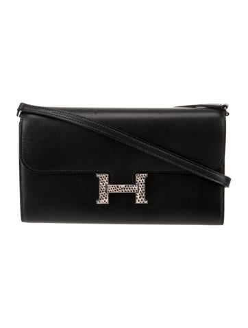 Hermès Crossbody Bags 2025 Evergrain & Varanus Salvator Lizard Constance To-Go