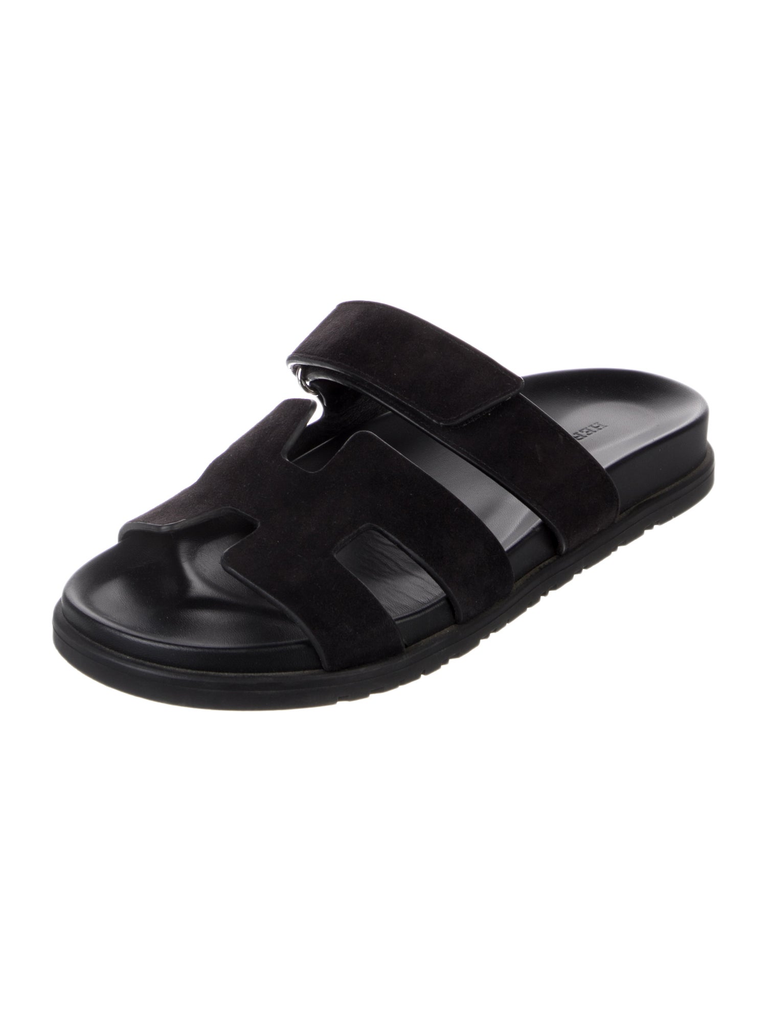 Hermès Chypre Suede Slides