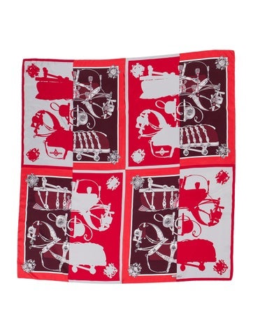 Hermès Scarves and Shawls Harnais de Cour Silk Shawl 140cm