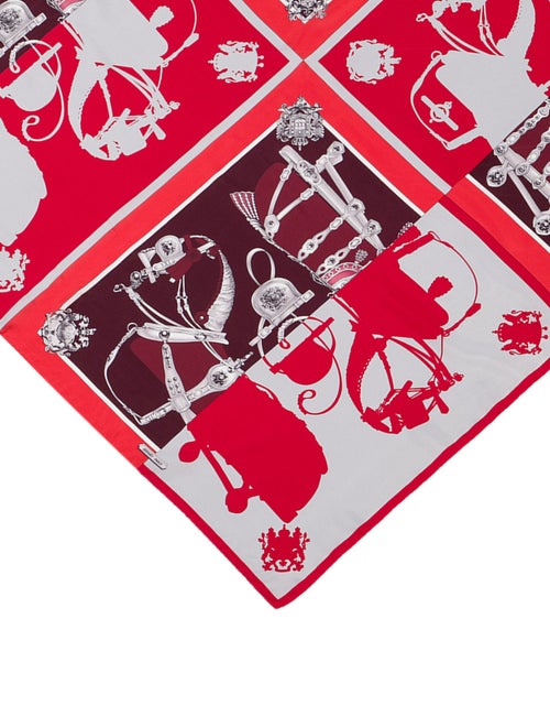 Hermès Harnais de Cour Silk Shawl