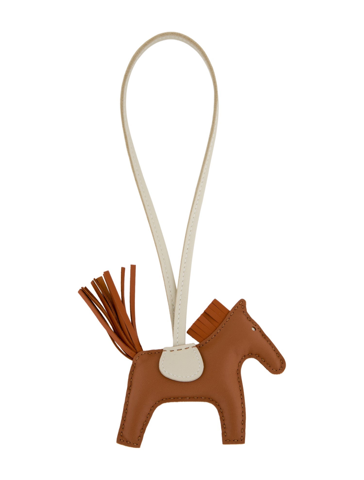 Hermès Milo Lambskin Grigri Rodeo Horse Bag Charm PM