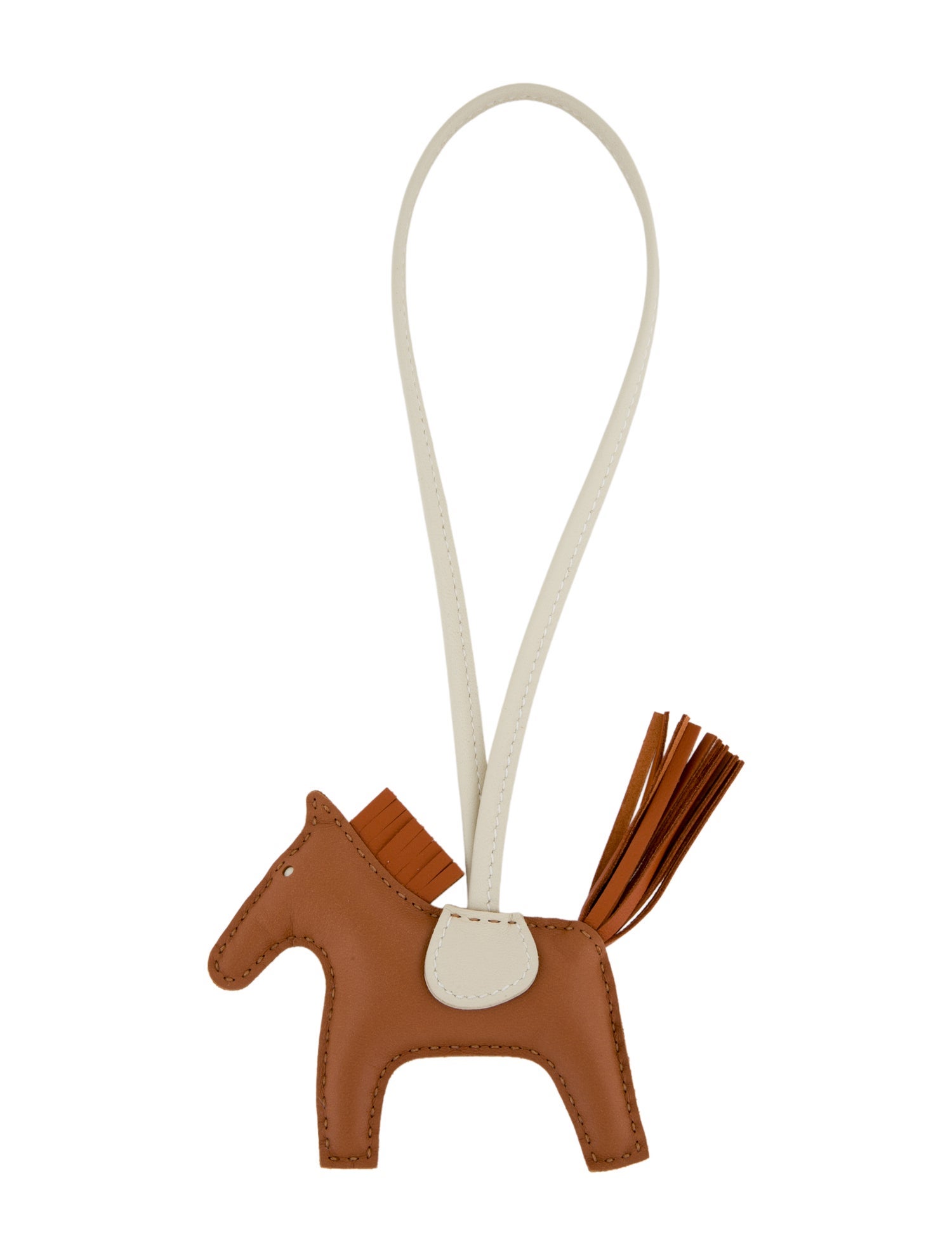 Hermès Milo Lambskin Grigri Rodeo Horse Bag Charm PM