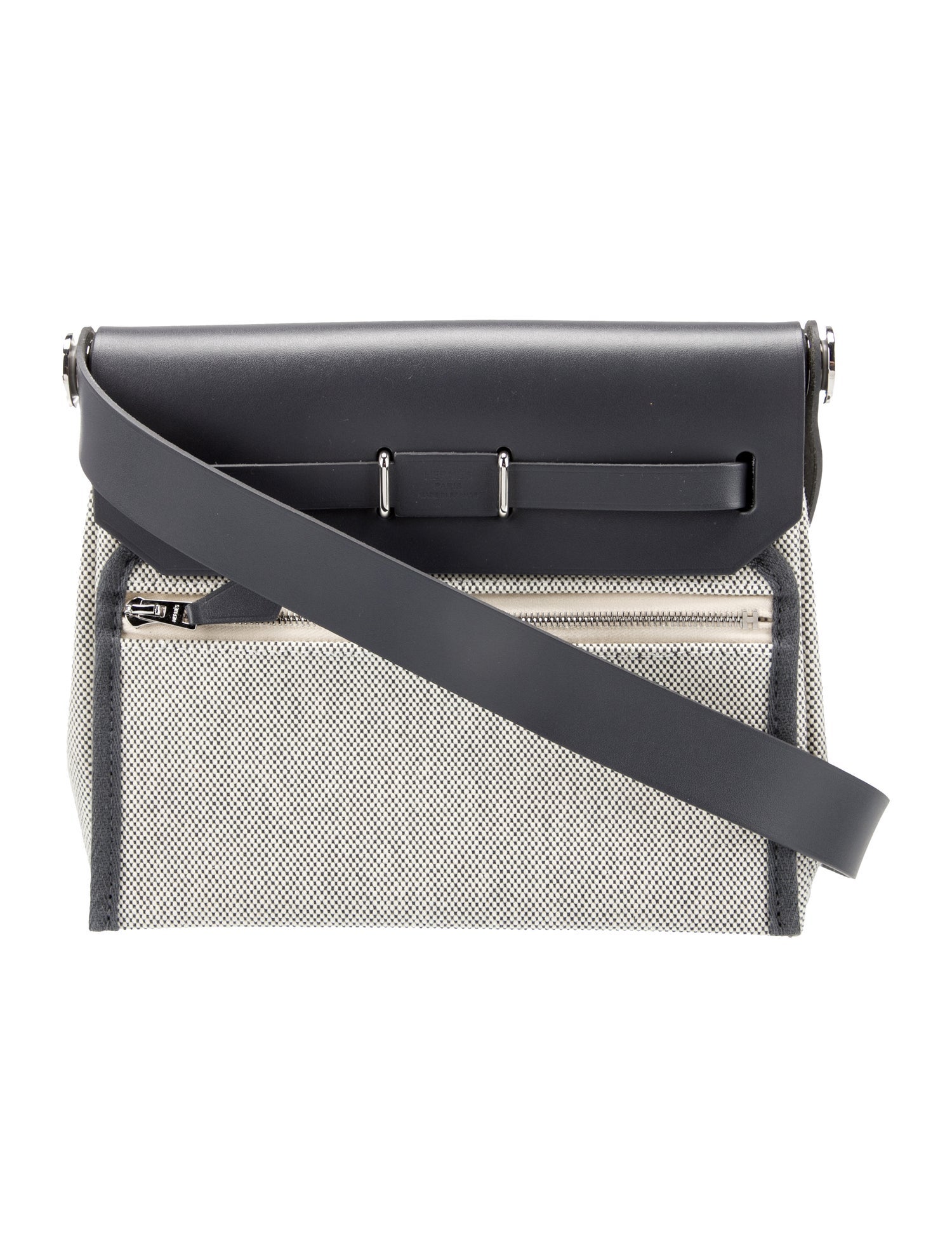 Hermès 2025 Toile Mini Herbag Zip 20 - Grey Shoulder Bags