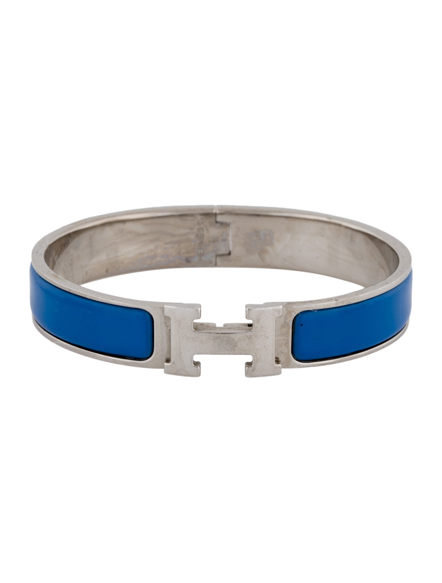 Hermès Enamel Clic H Bangle Bracelet