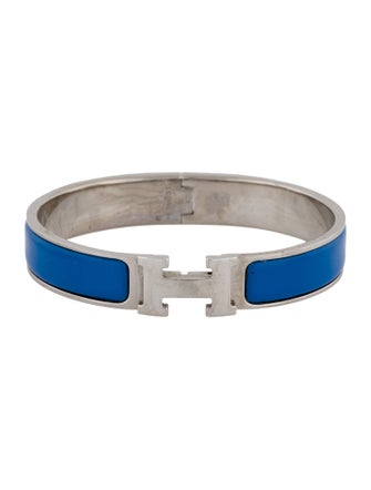 Hermès Enamel Clic H Bangle Bracelet
