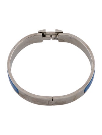 Hermès Enamel Clic H Bangle Bracelet