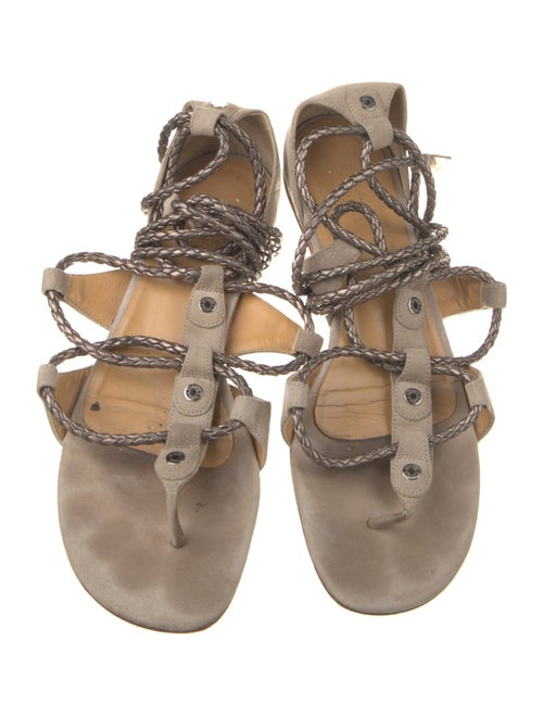 Hermès Suede Gladiator Sandals
