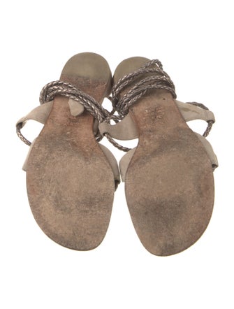 Hermès Suede Gladiator Sandals