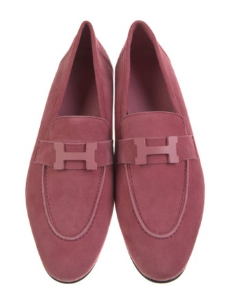 Hermès Paris Suede Loafers