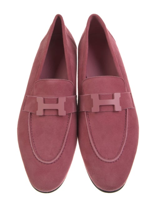 Hermès Paris Suede Loafers