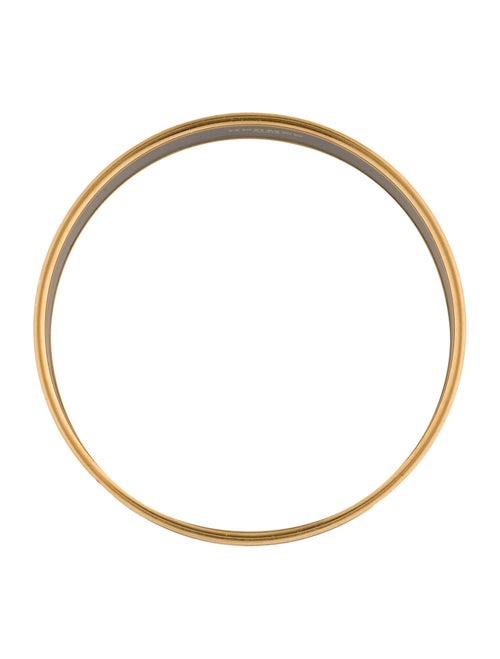 Hermès Wide Enamel Bangle Bracelet