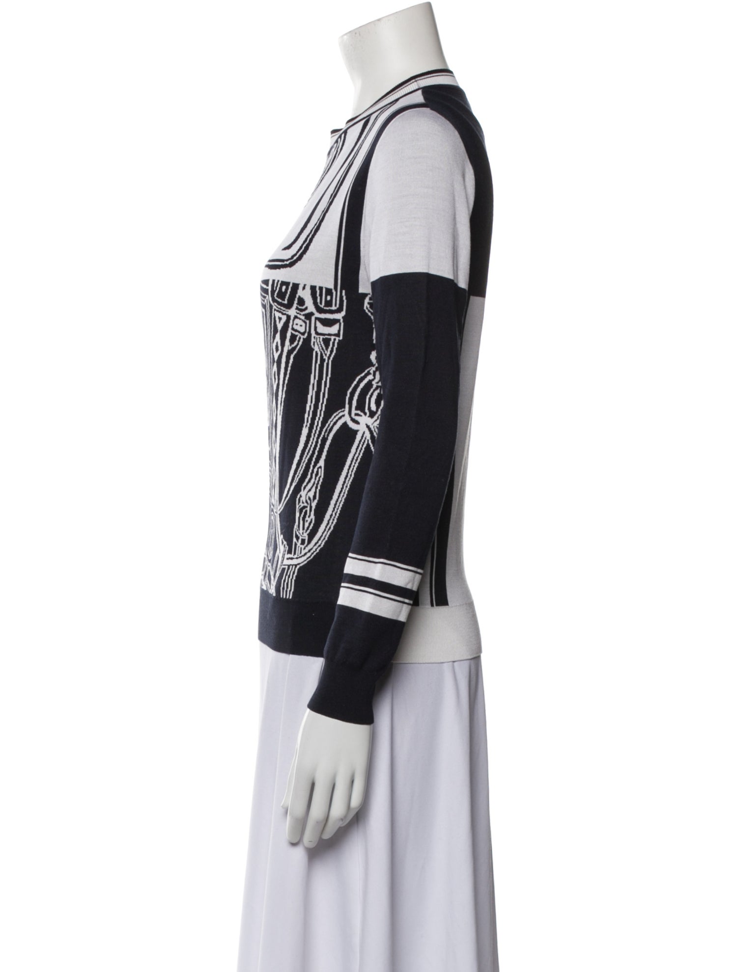 Hermès Silk Printed Sweater