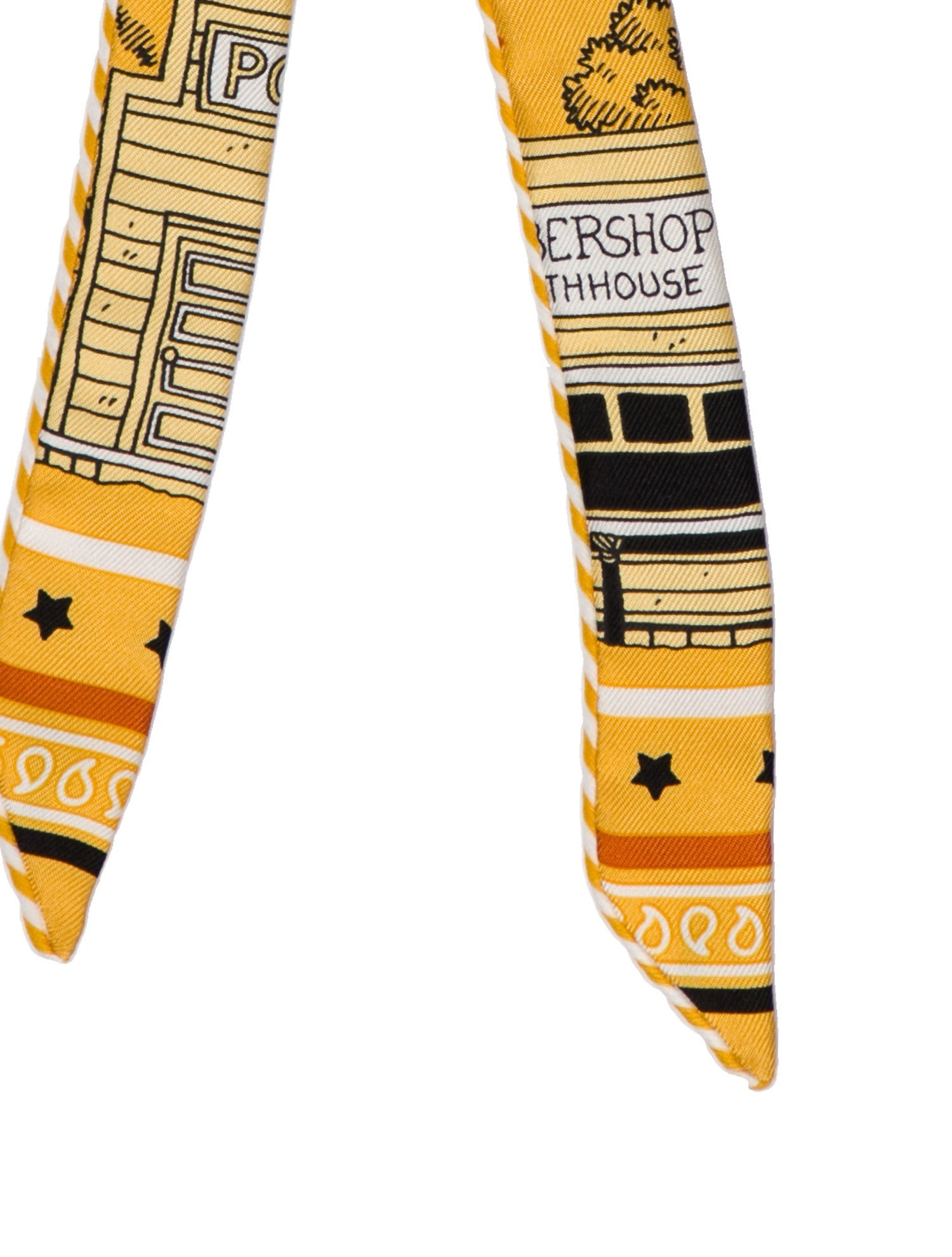 Hermès Candy Hermes-Paris Station Silk Twilly Scarf