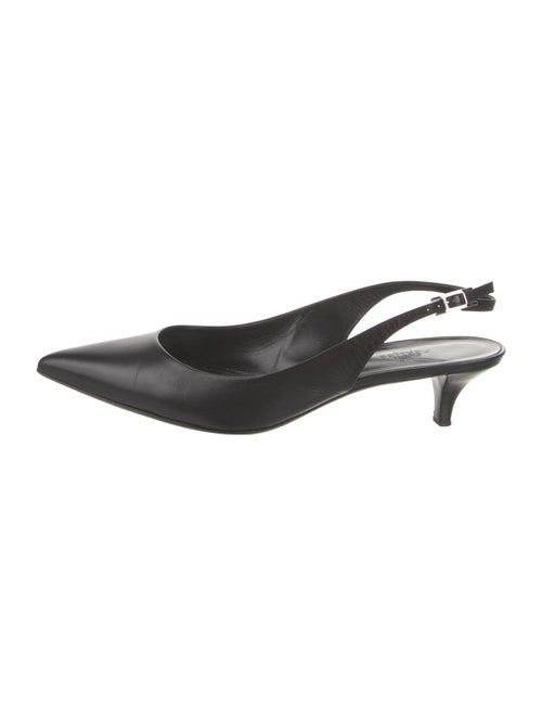 Hermès Hapi Leather Slingback Pumps