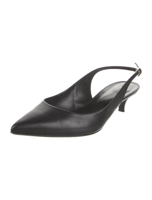 Hermès Hapi Leather Slingback Pumps