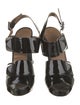 Hermès Patent Leather Printed Slingback Sandals