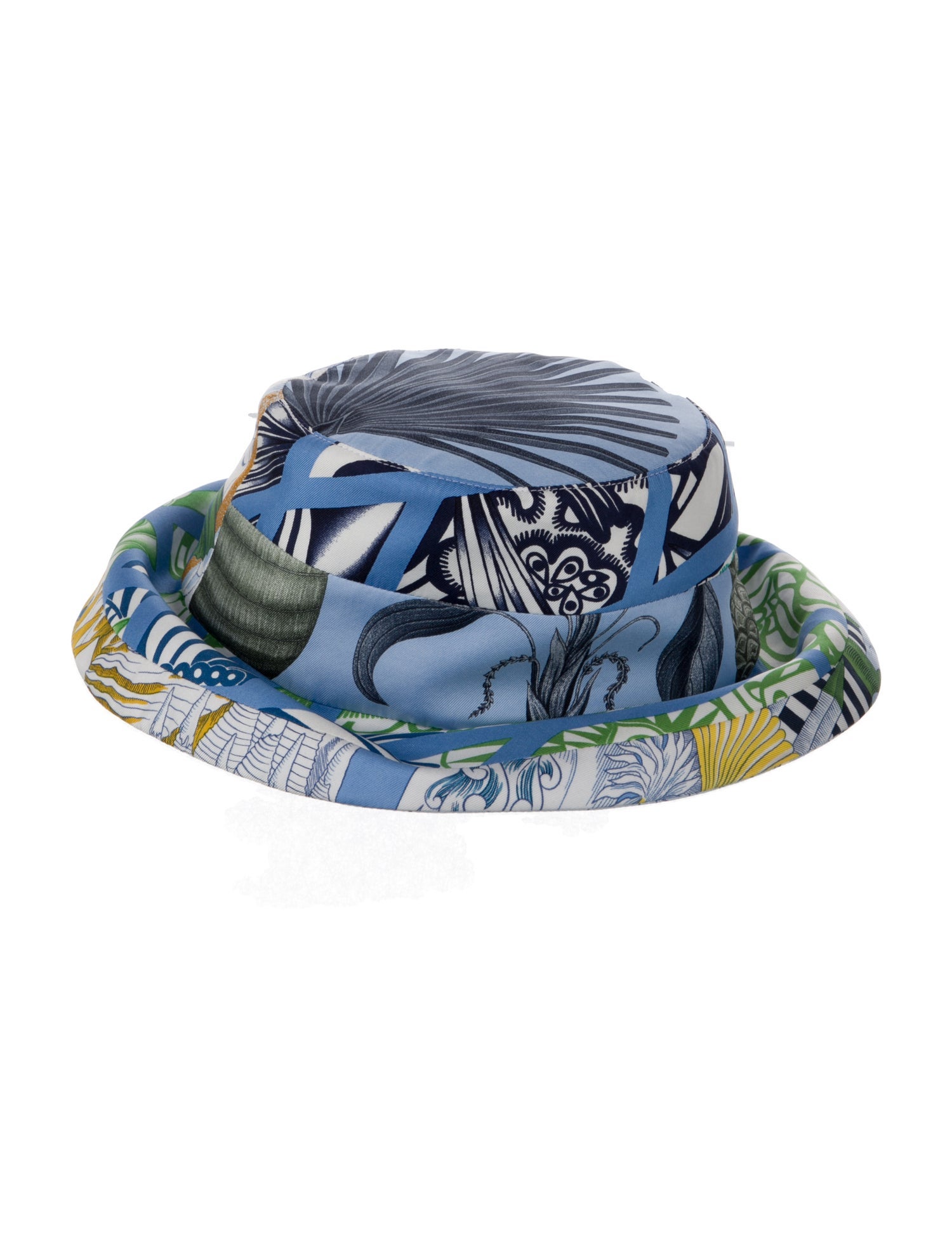 Hermès Silk Printed Bucket Hat