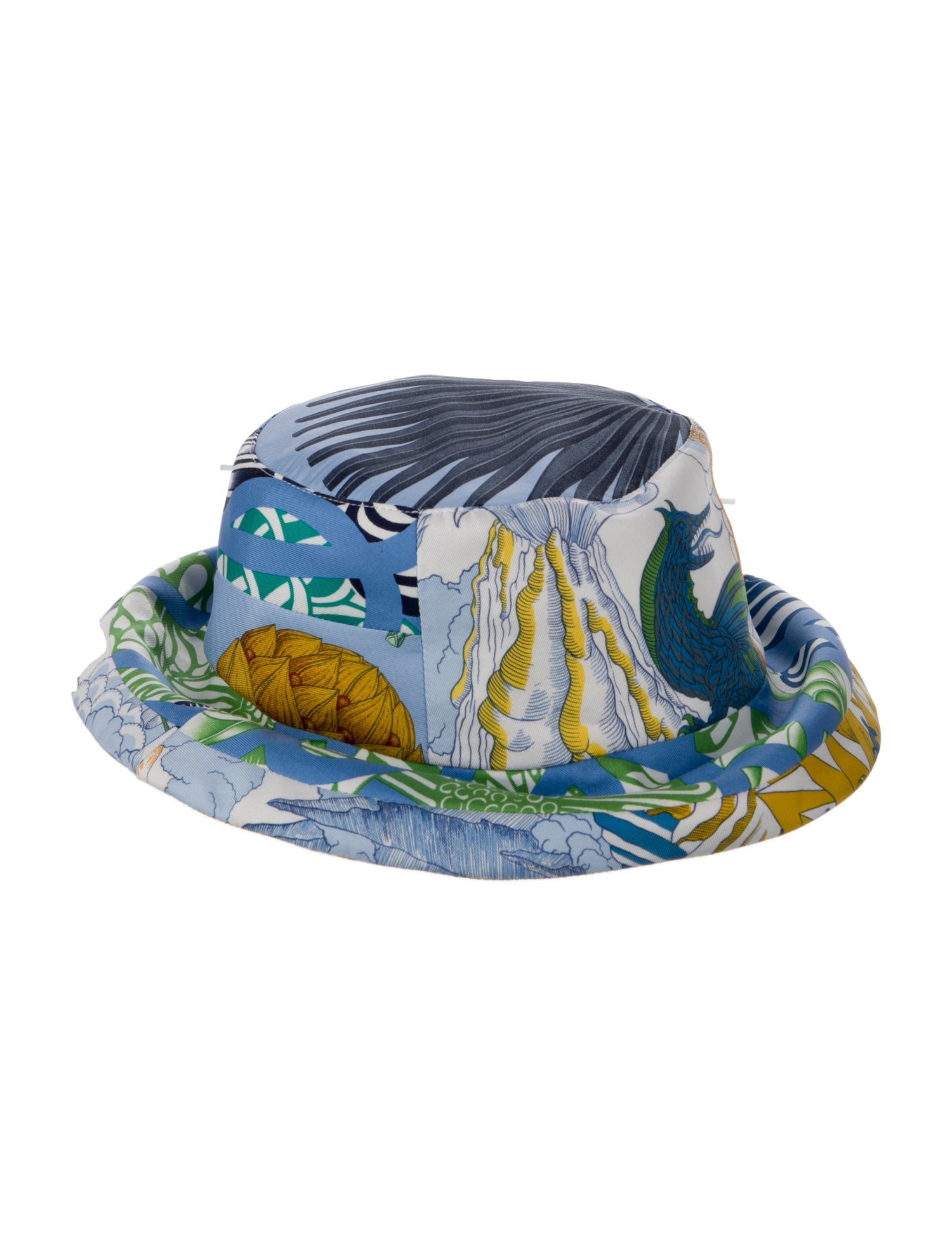 Hermès Silk Printed Bucket Hat