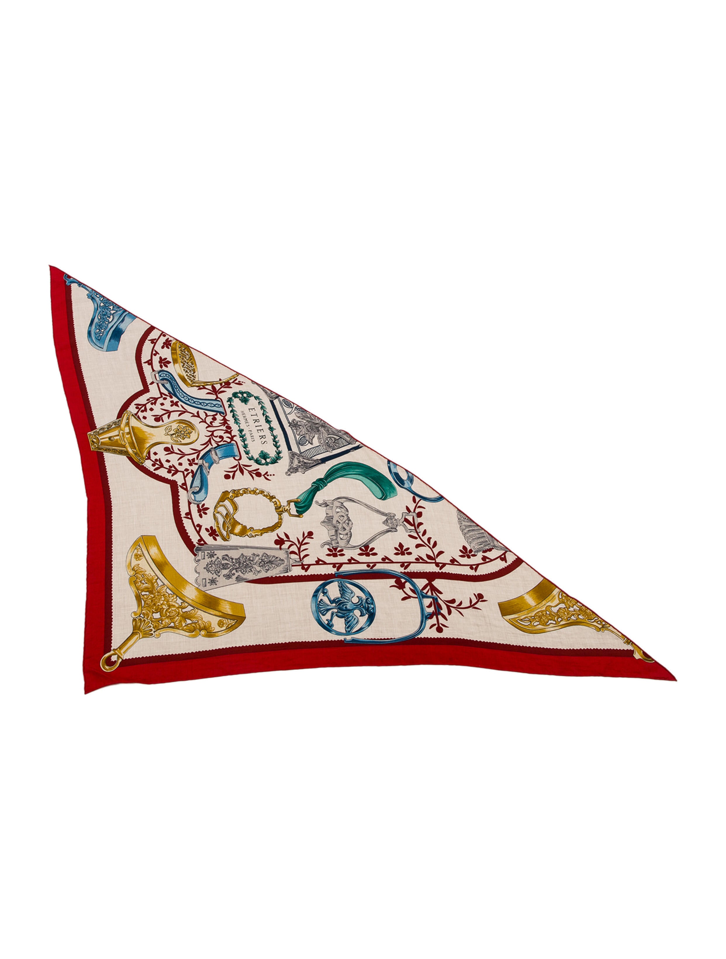 Hermès Coup de Fouet Chemise Giant Cashmere Triangle Scarf w