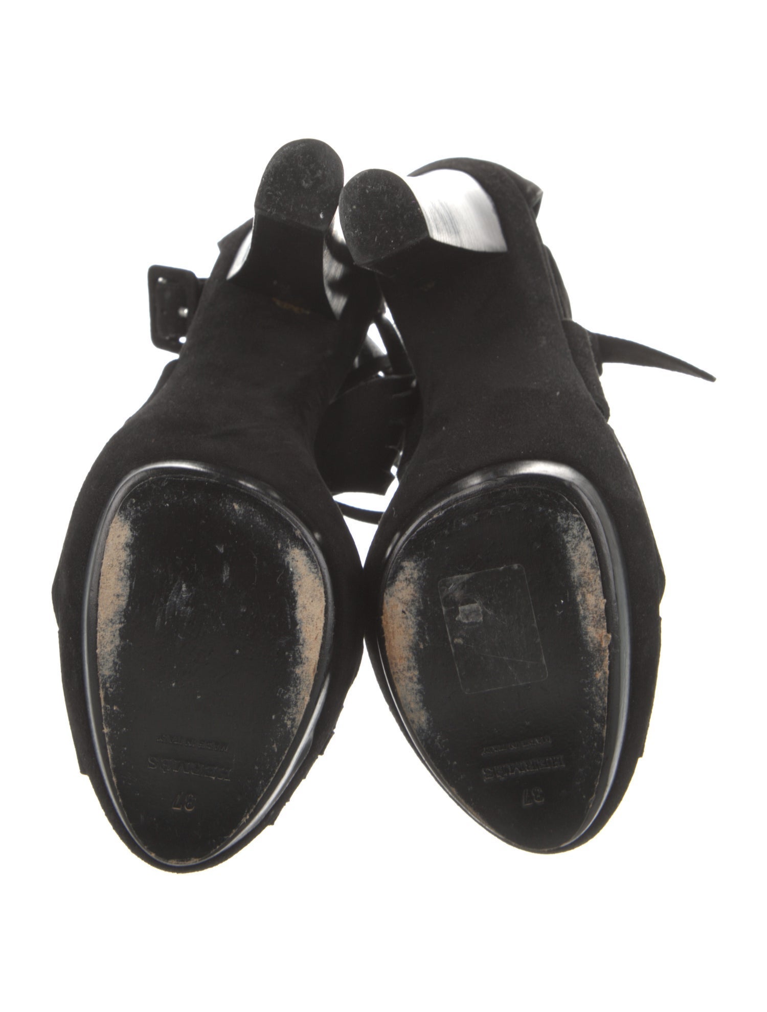 Hermès Suede Sandals