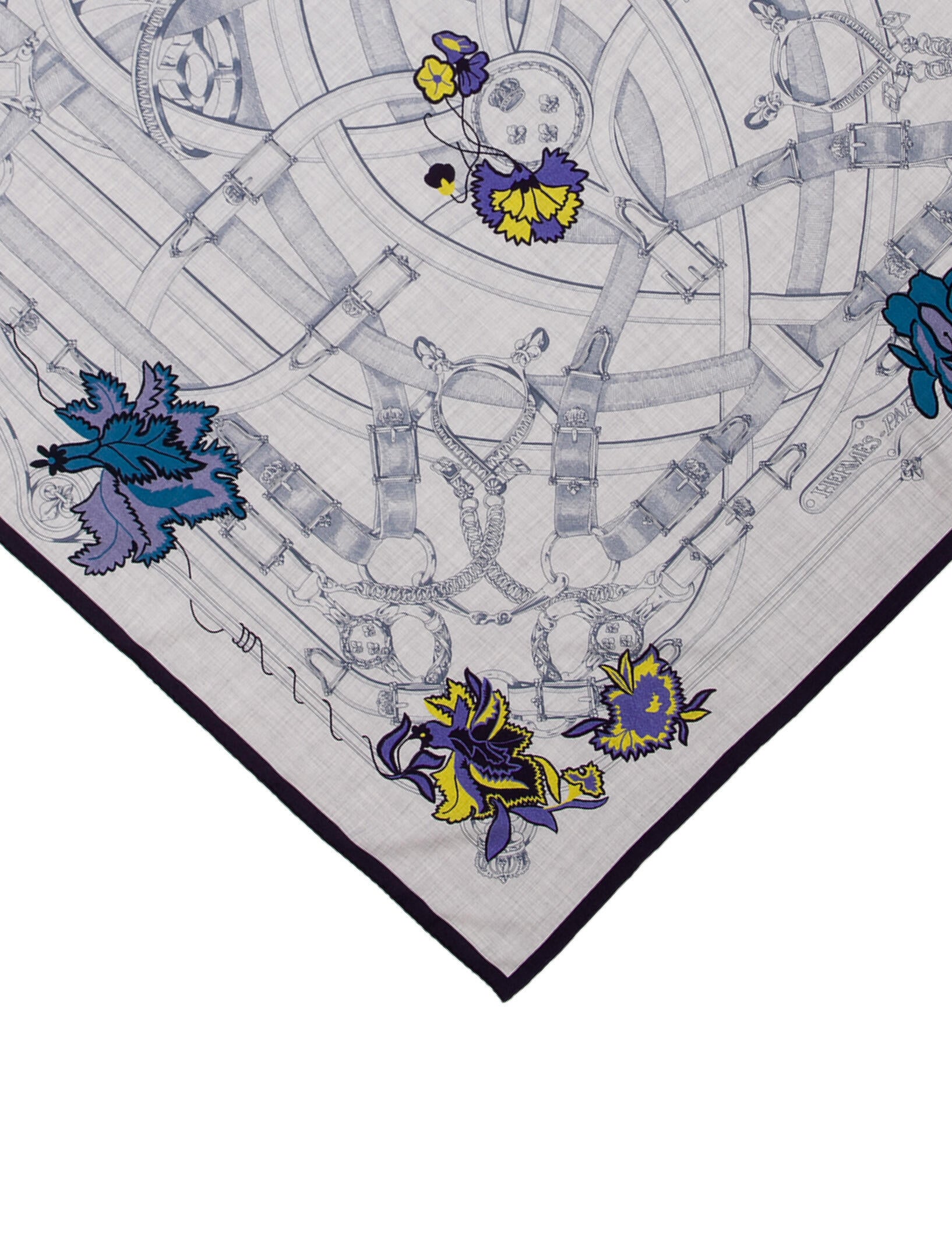 Hermès Cavalcadour Fleuri Cashmere Shawl