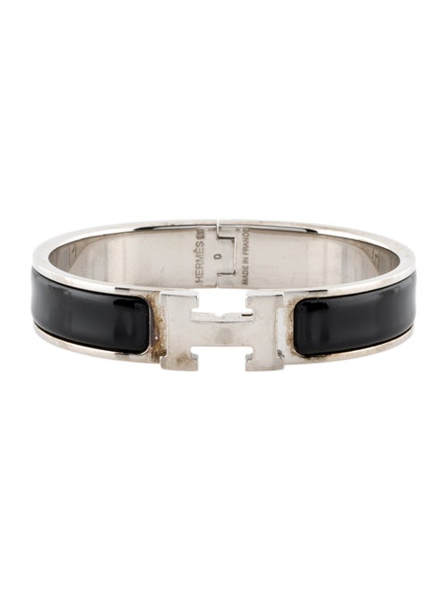 Hermès Enamel Clic H Bangle Bracelet