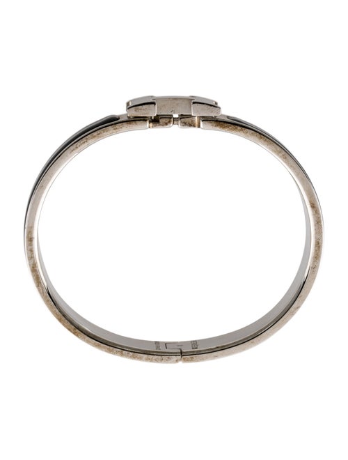 Hermès Enamel Clic H Bangle Bracelet