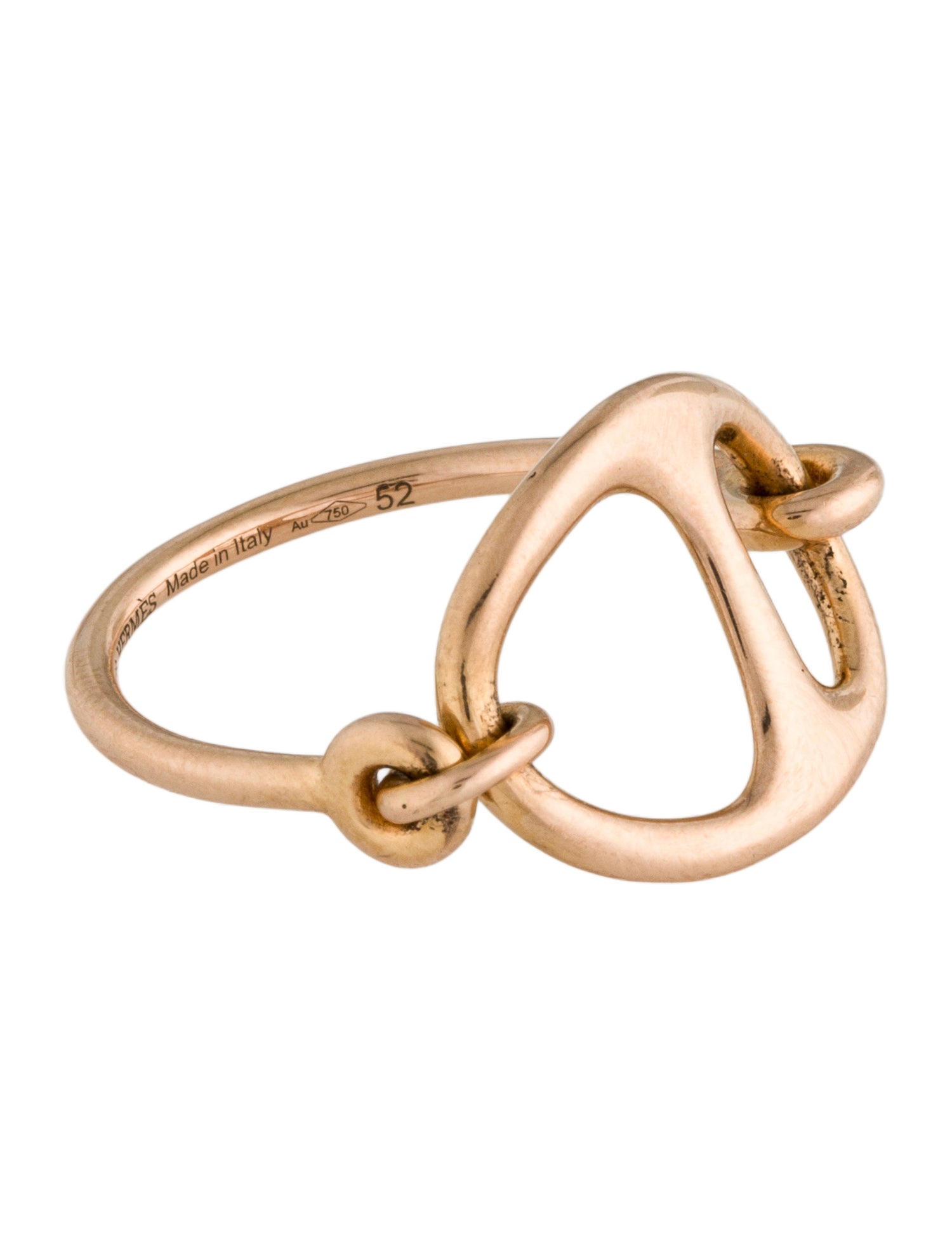 Hermès 18K Chaine d'Ancre Punk ring