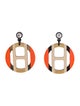Hermès H Equipe Drop Earrings