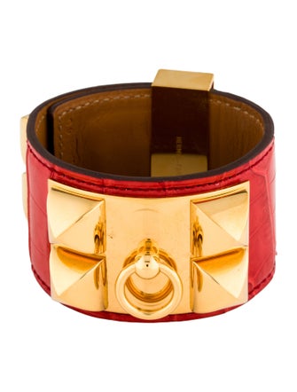Hermès Alligator Leather Collier de Chien Bracelet