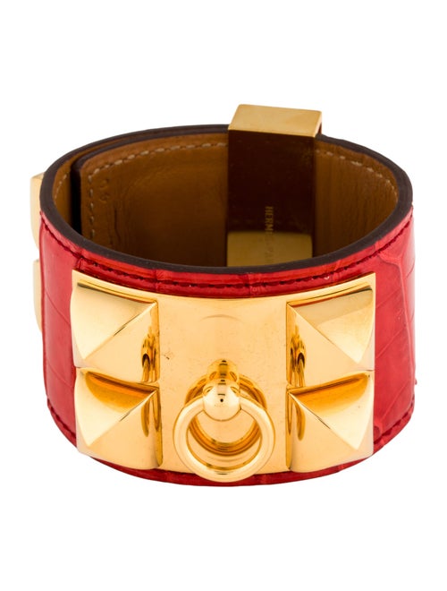 Hermès Alligator Leather Collier de Chien Bracelet