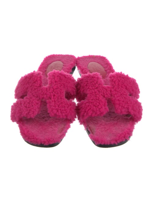 Hermès Oran Shearling Slides