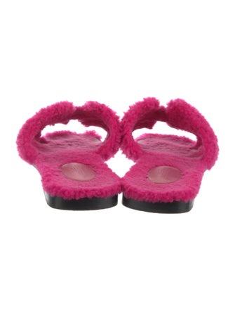 Hermès Oran Shearling Slides