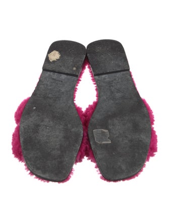 Hermès Oran Shearling Slides
