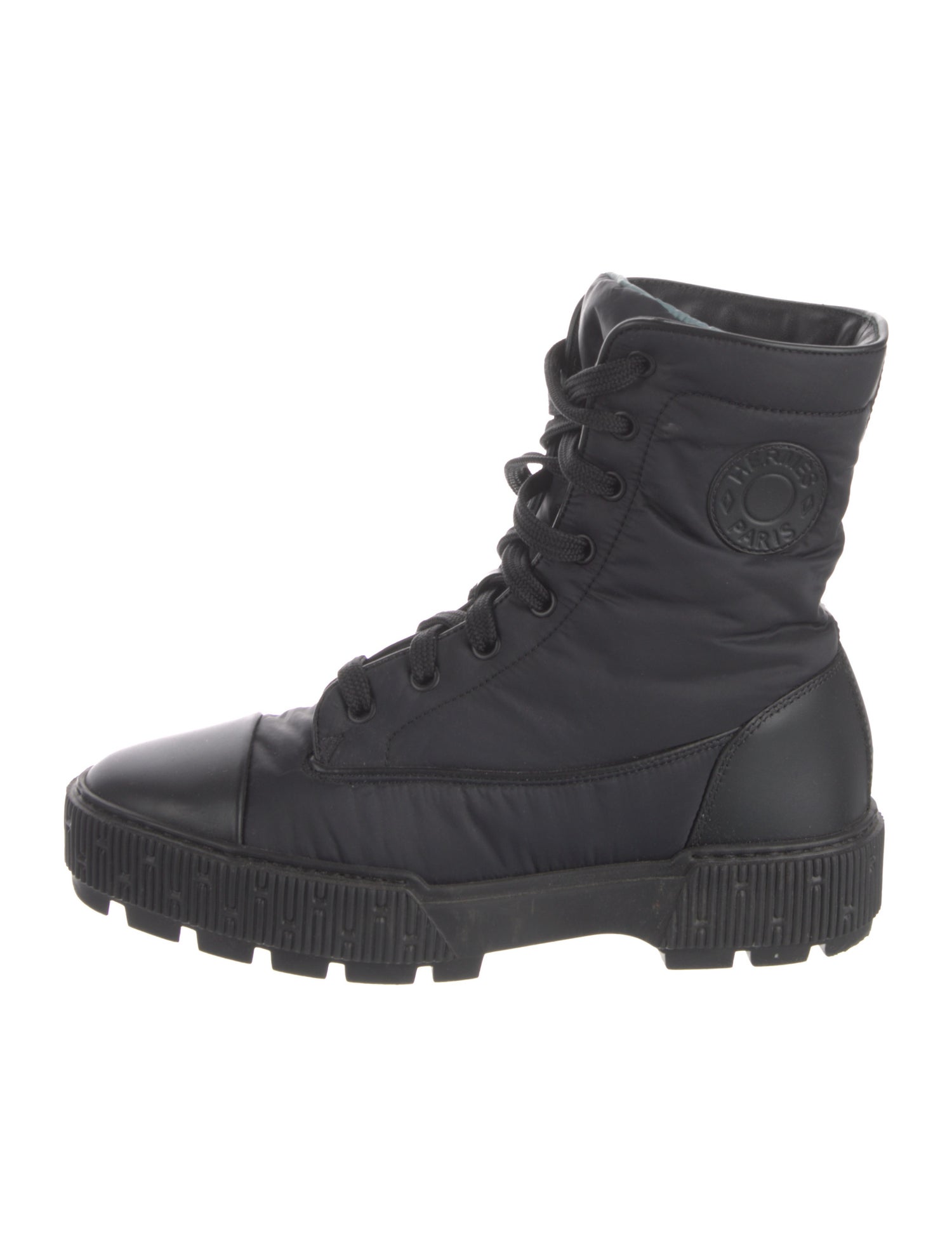 Hermès Fresh Nylon Combat Boots