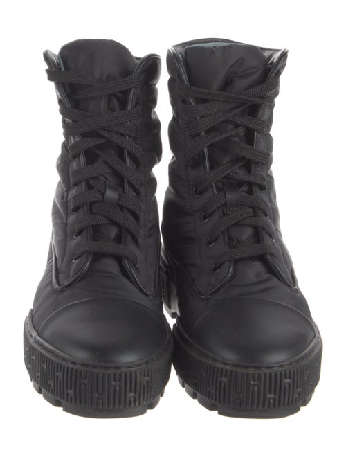 Hermès Fresh Nylon Combat Boots