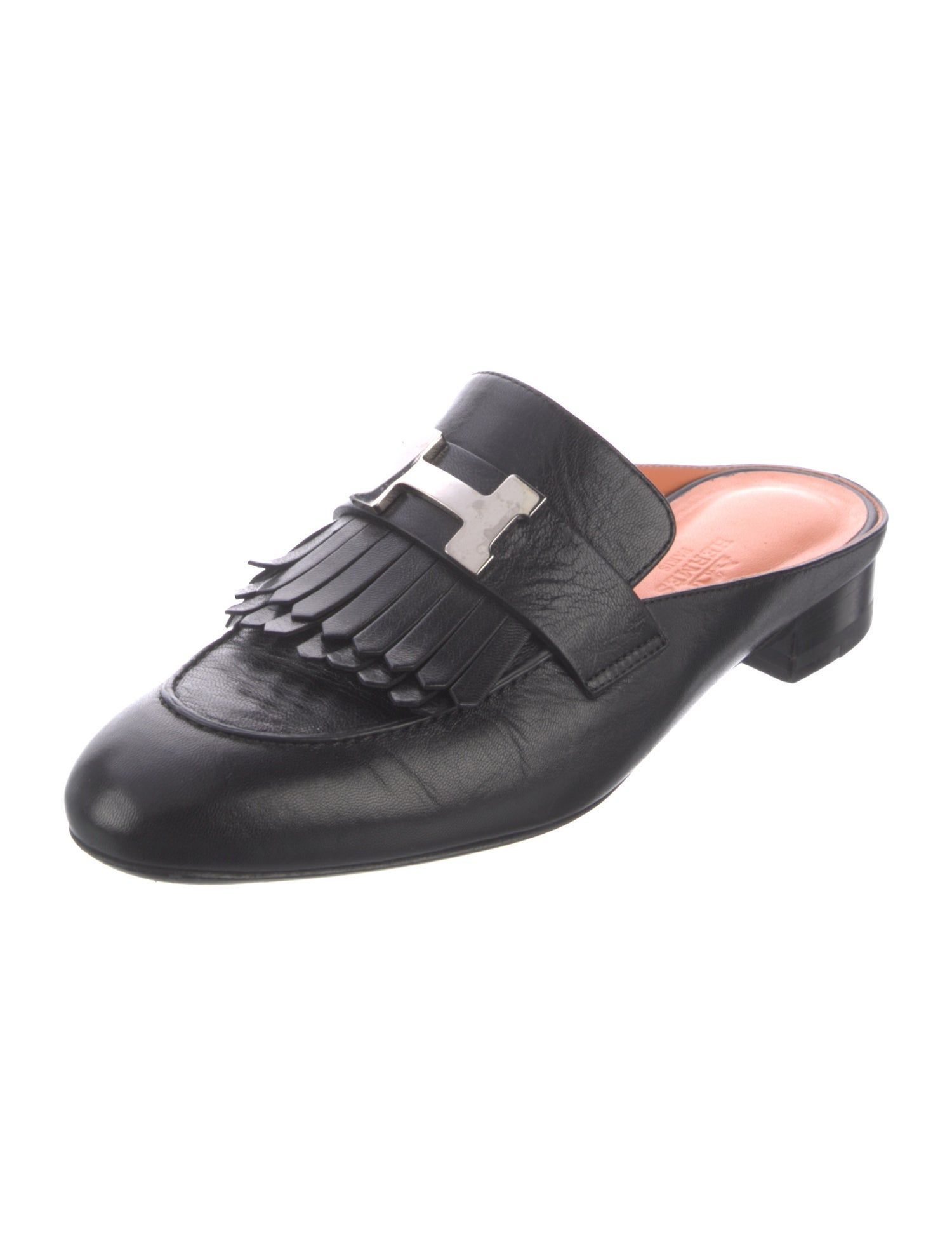 Hermès Rivoli Leather Mules