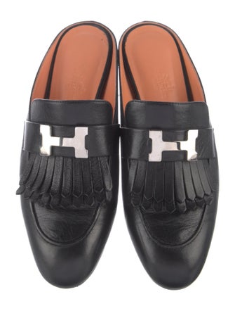 Hermès Rivoli Leather Mules