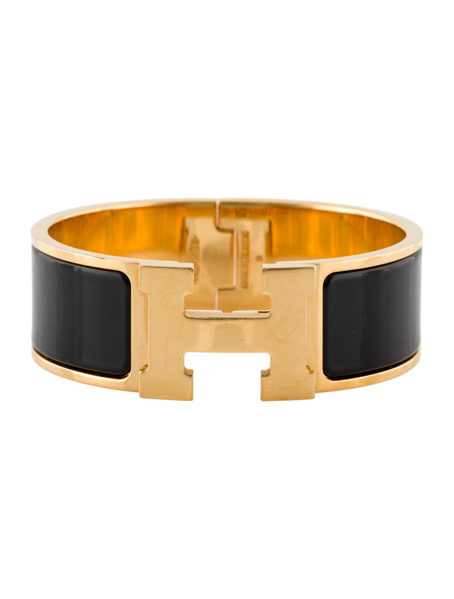 Hermès Clic Clac H Enamel Bangle Bracelet