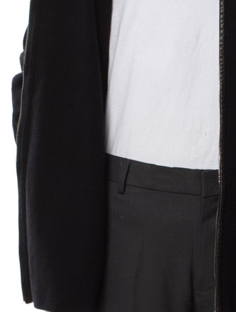 Hermès Leather Zip-Up Sweater