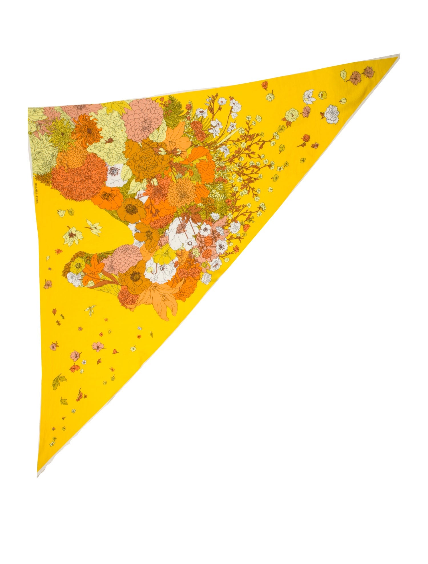 Hermès Robe Legere Losange Cashmere Triangle Scarf