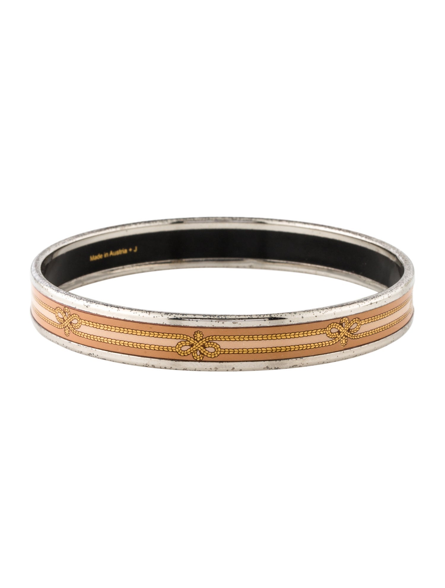 Hermès Enamel Narrow Bangle