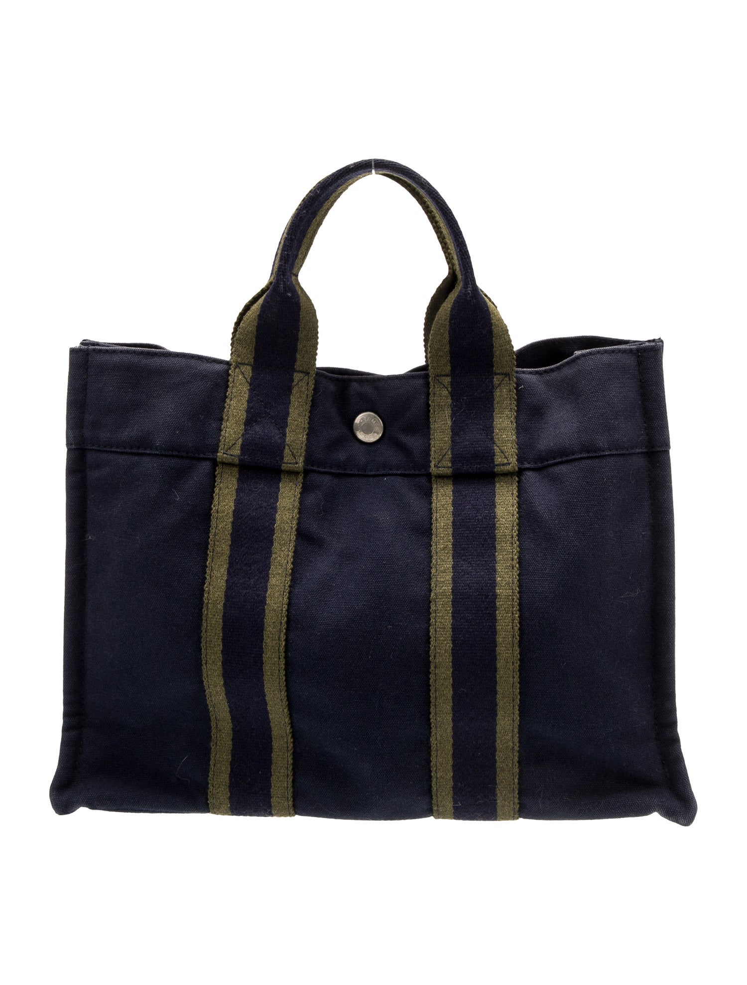 Hermès Toile Officier Fourre-Tout PM