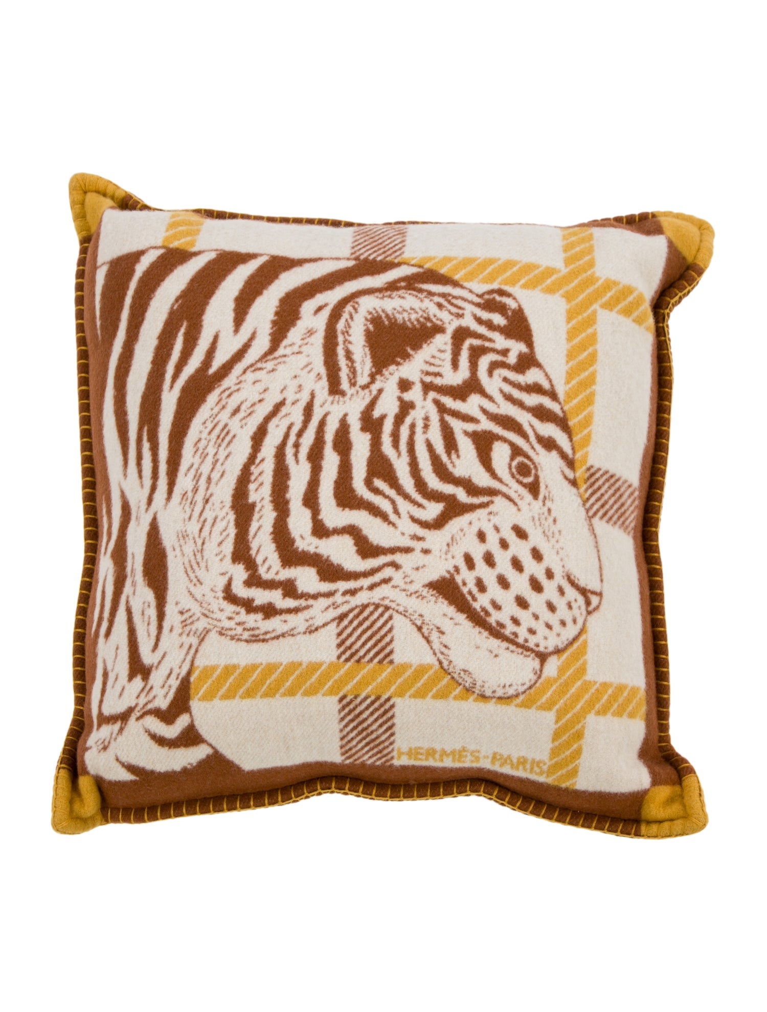 Hermès Tigre Altai 2 Throw Pillow