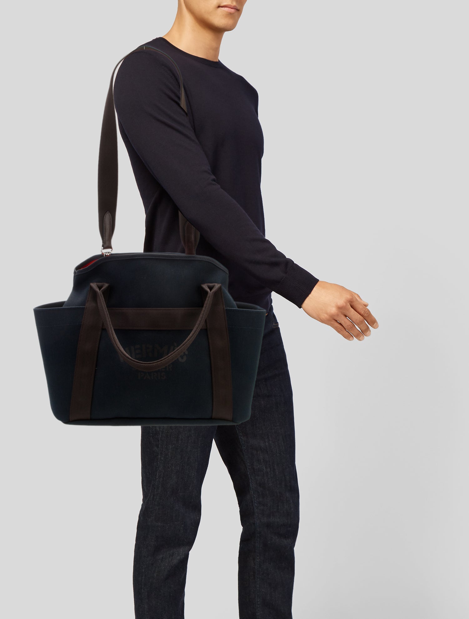 Hermès Toile Sac De Pansage Grooming Bag