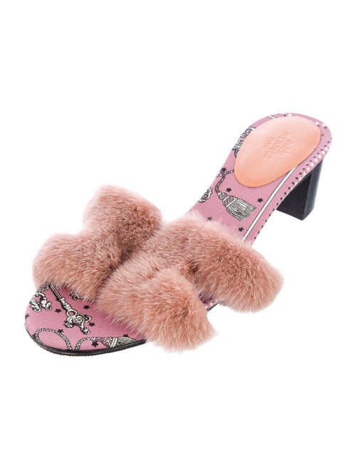 Hermès Oasis Mink Slides