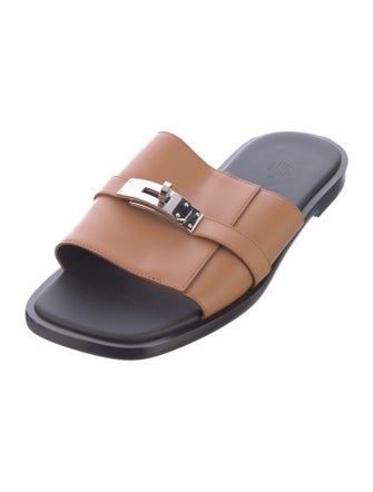 Hermès Gabriel Leather Slides