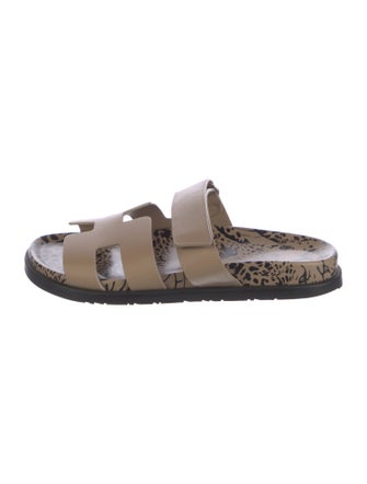 Hermès Chypre Leather Slides