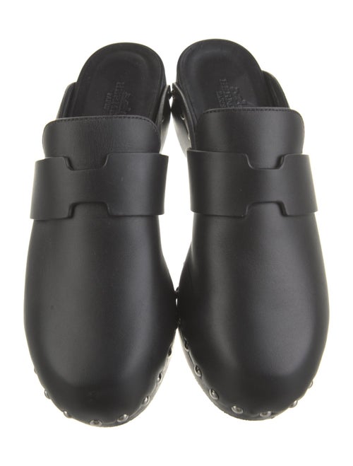 Hermès Calya Leather Mules