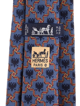 Hermès Silk Pattern Tie
